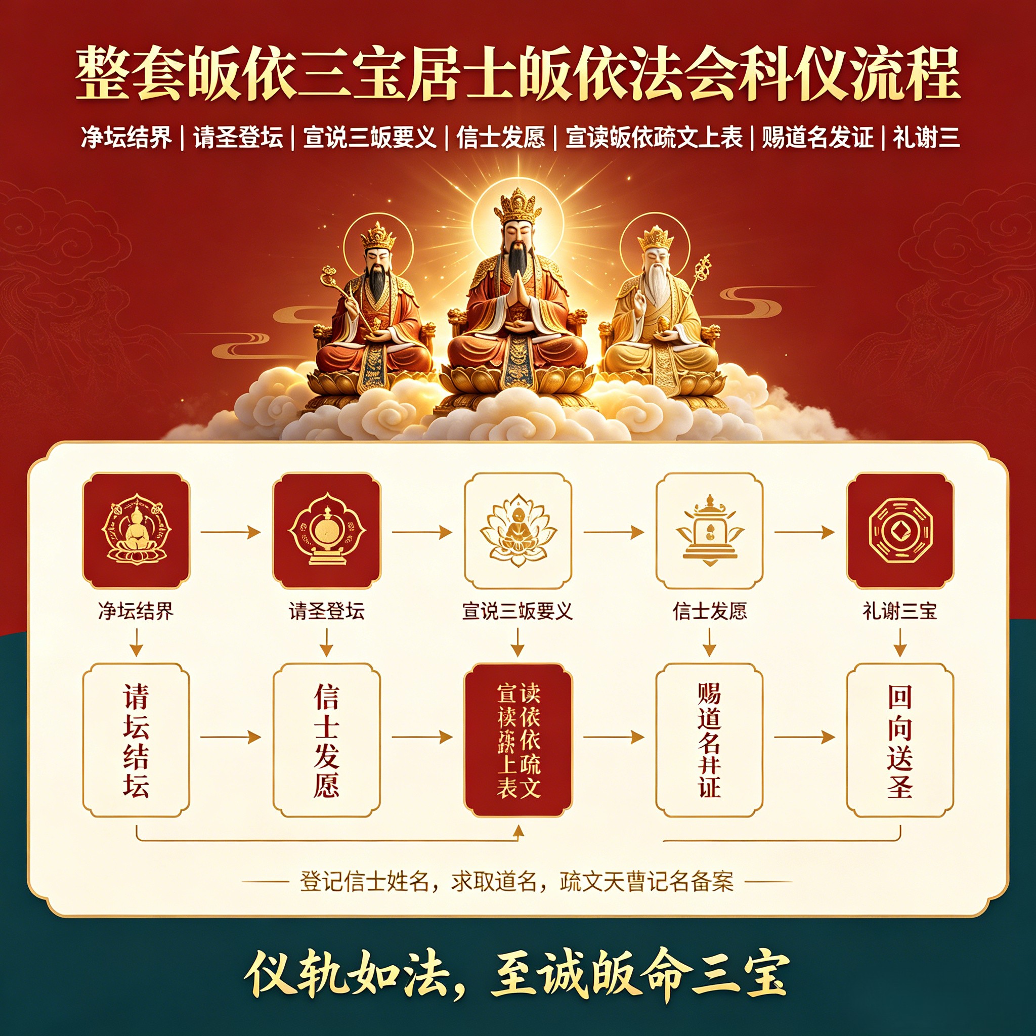 举行皈依仪式成为居士（法会）