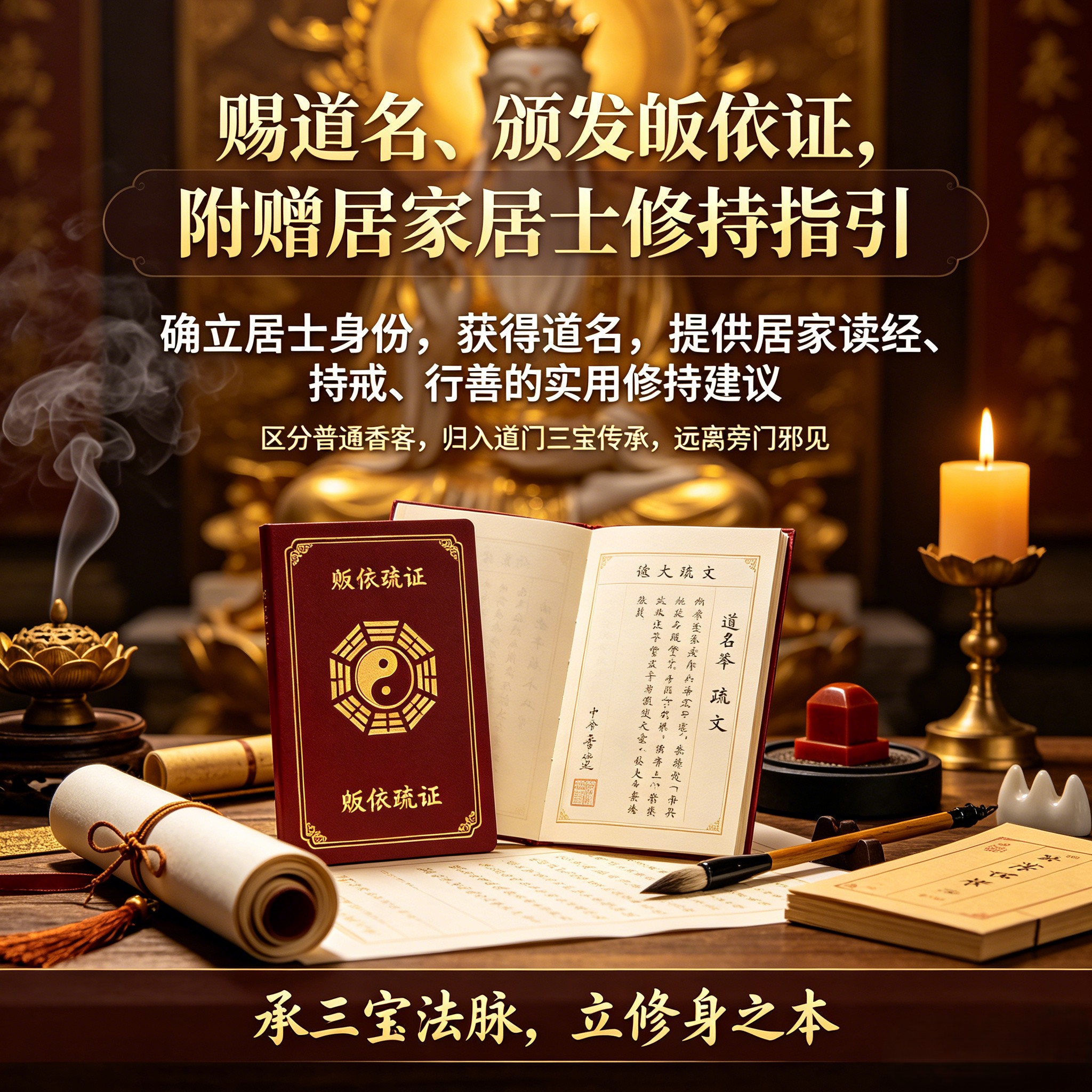 举行皈依仪式成为居士（法会）